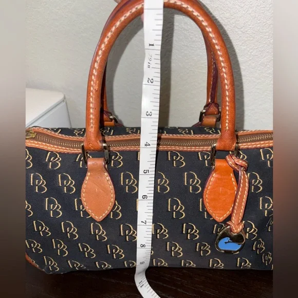 Dooney & Bourke Black and Tan Satchel - Picture 7 of 13